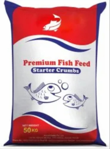 Fish Feed Packaging Bags - Printed Plastic Material | Ideal for Secure and Durable Fish Feed Storage