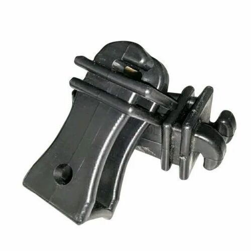 Black Solar Fencing Insulator - Plastic, 2 Inch Size, Black Color | Durable and Efficient Solar Fencing Solution