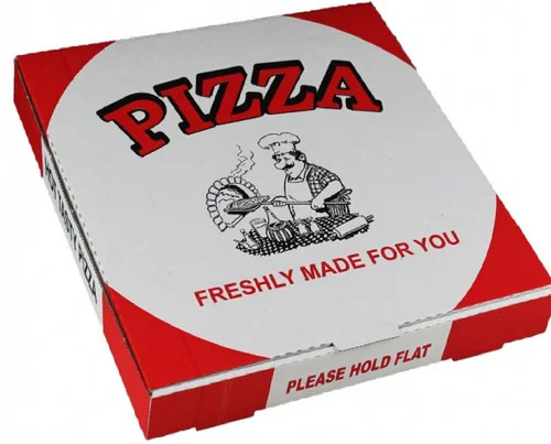 Corrugated Pizza Packaging Box - Finish: Yes