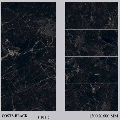 Costa Black Vitrified Tiles - Feature: Wear-Resistant