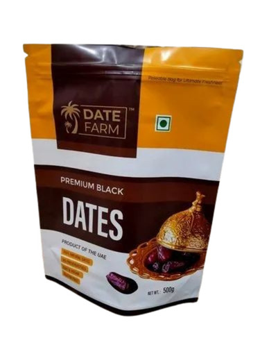 Dates Packaging Pouches - LDPE Standup Pouch Multi Color Printed with Rotogravure Double Layer Lamination Matte Finish Zipper Closure