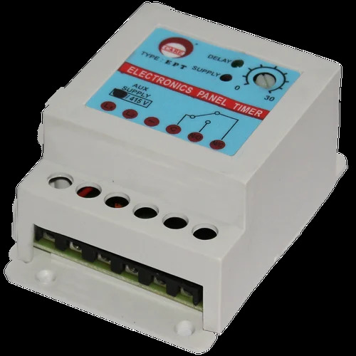 Digital Electronic Timer - Metal 440V Analog Panel Mounting Silver Finish | Durable Build Versatile Functionality