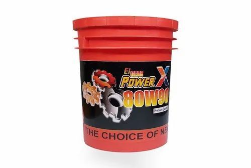 E1 Gear Oil Power 80W/90 - 5 Liter Heavy Vehicle Lubricant | Durable Plastic Can Packaging, Grade 80W/90 for Optimal Performance