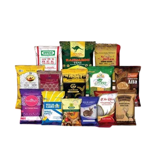 Food Packaging Bag - Plastic Material, Printed Design | Ideal for Food Storage and Transport