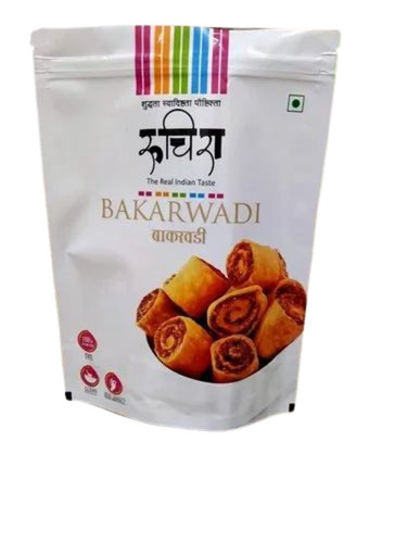 Food Packaging Pouches - Plastic Material, Multi Color Printed Design | Versatile Food Packaging Solution