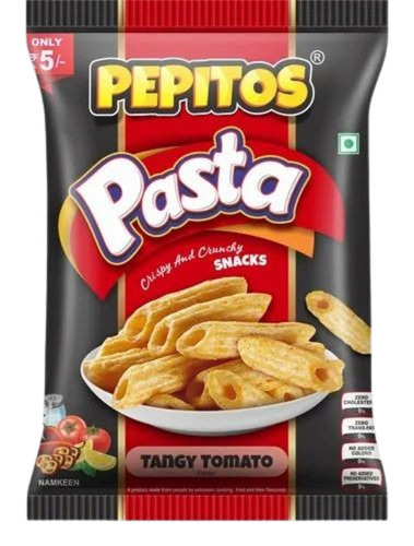 Pasta Snacks Packaging Pouch - Printed Plastic Design | Multi-Color, Ideal for Convenient Snack Storage