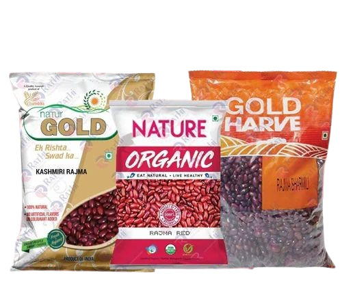 Pulses Packaging Pouch - Plastic, Printed Design | Ideal for Storing Various Pulses, Durable and Versatile Packaging Solution