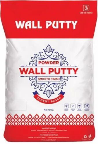 Wall Putty Packaging Bag - BOPP Material 10-50 kg Capacity | Multi Color Printed Design for Versatile Application