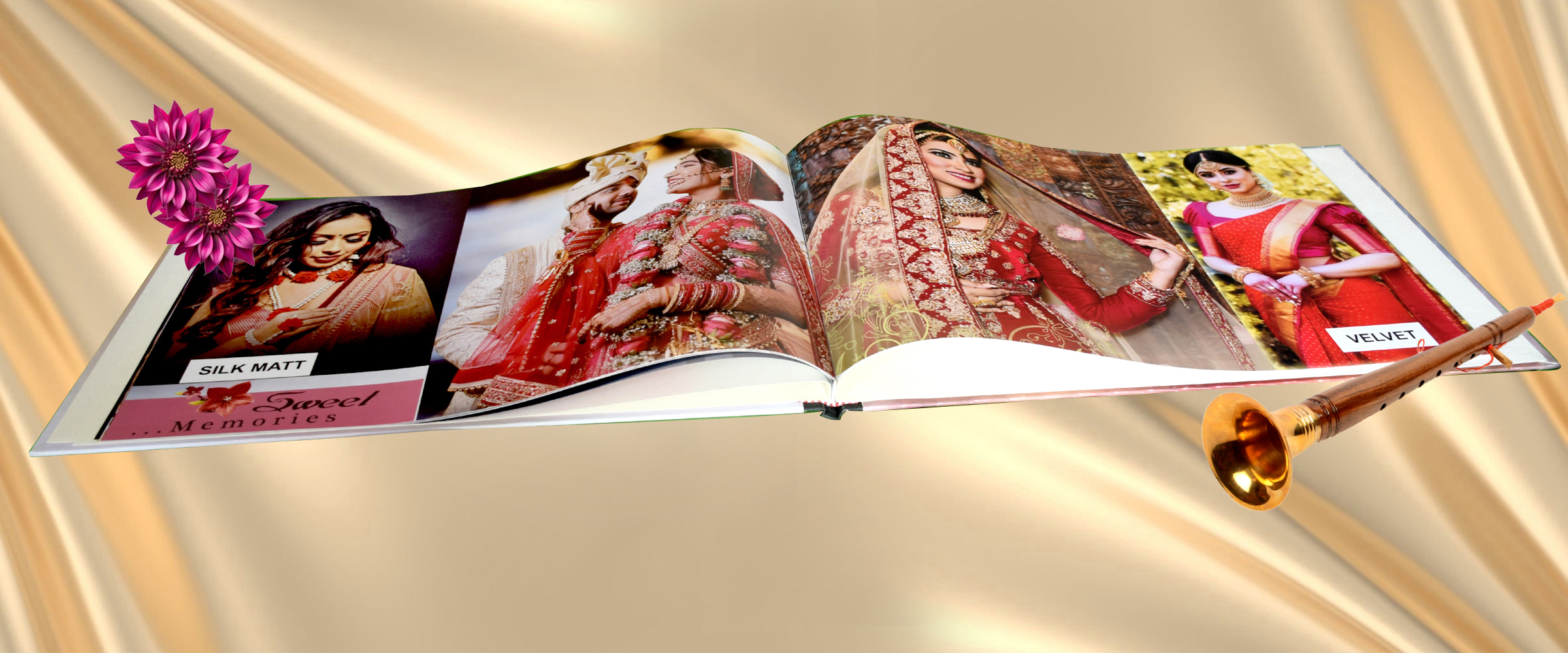 Wedding Photo Album Printing Services - Velvet Covers Multiple Sizes Glossy or Matte Finish | Custom Layouts Personalized Names and Dates High-Resolution Prints Durable Materials Fast Turnaround