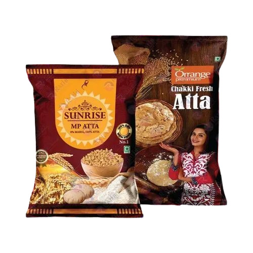 Wheat Flour Packing Bag - Plastic Material, Printed Design for Enhanced Branding