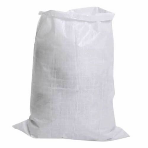 Hdpe Sacks - 15 Kg Capacity, White Color, Plain Pattern, Laminated, Creased Surface Treatment, Without Handle | High Quality Hdpe Material