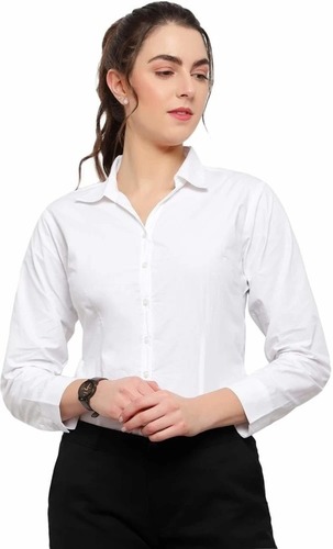 Ladies Formal Shirts - Collar Style: Button Down