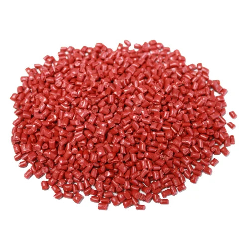 PP Granules - Red, Reprocessed Industrial Grade | Loose Granules, Colored Packaging