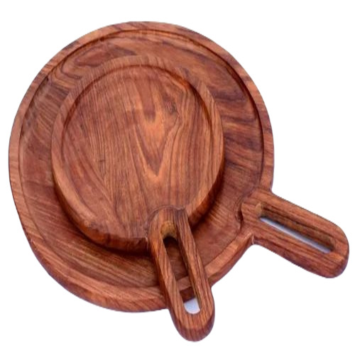 Round Serving Wooden Platter