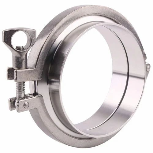 Tri Clover Tube Clamp - Stainless Steel, Customized Size, Silver Color | Durable G Clamp for Industrial Usage, Perfect Finishing