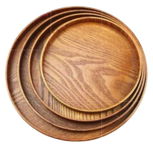 Wooden Round Plates