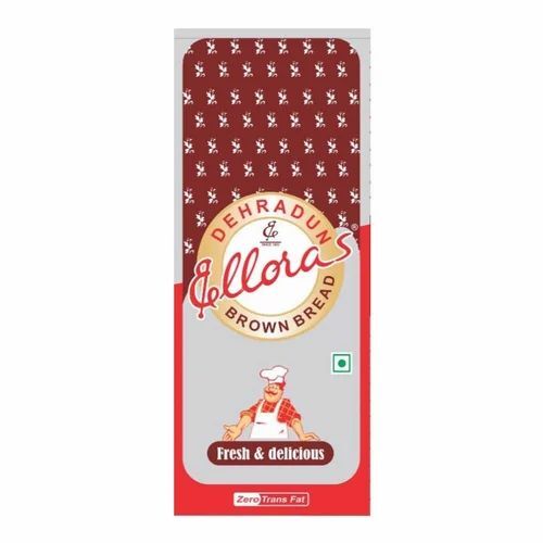 Bread Packaging Pouch - HDPE Material, 0.25 kg Capacity, 8x12 Inches Size, Customized Printed Design | Multiple Sizes Available, Flexographic Printing Technique