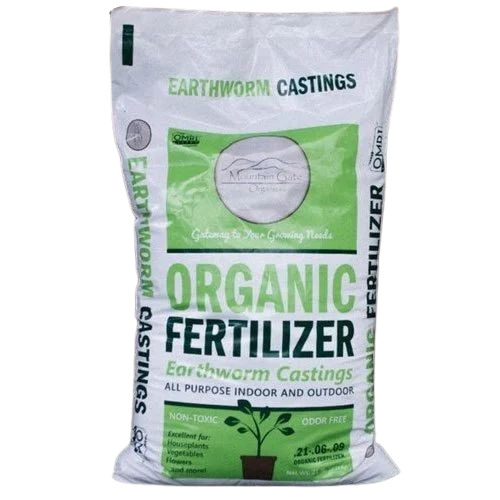 Fertilizer Packaging Bag - Plastic, Printed Design for Enhanced Visibility, Ideal for Agricultural Use
