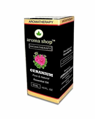 Geranium Essential Oils - Organic Liquid, 10ml Bottle | Fragrance Compound, 24 Months Shelf Life, Store in Cool
