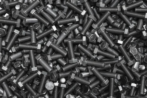 High Tensile Bolt - Mild Steel, 10cm Length x 2cm Width x 1cm Height | Black Hexagon Head, Tempered, Galvanized, Corrosion & Rust Resistant