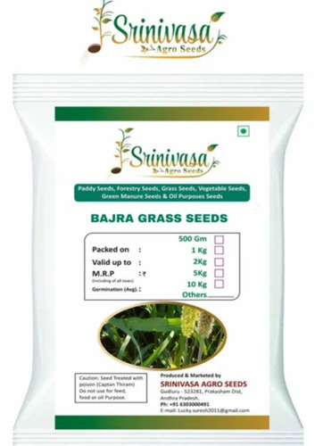 Hybrid Bajra Seeds - Organic, 1 Kilogram | Purity: 100%, Shelf Life: 24 Months, Packet Packaging