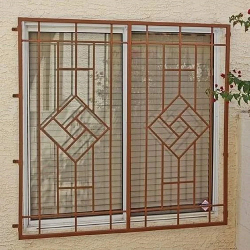 Iron Window Grill - Arm Length: .