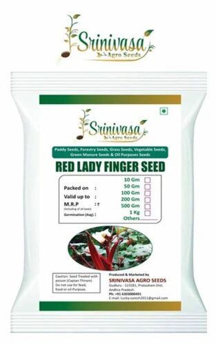 Red Lady Finger Seeds/Red Okra Seeds