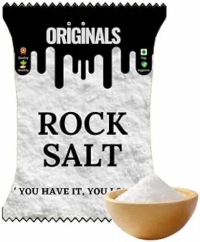 Rock Salt Packaging Pouch - PET Material, Pillow Pouch with Single Layer Lamination, Multi Color Printed, Heat Sealed Closure