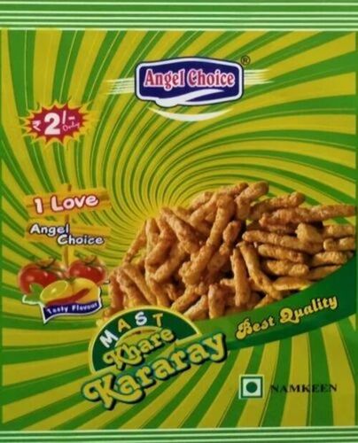 Snack Food Packaging Pouches - PP Material 8*12 Inches Size | Center Sealed Design Glossy Finish for Enhanced Snack Presentation