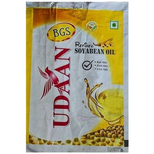 Soyabean Oil Packaging Pouch - LDPE Material, 8*12 Inches Size, Multi Color, Center Sealed with Multi Layer Lamination, Glossy Finish