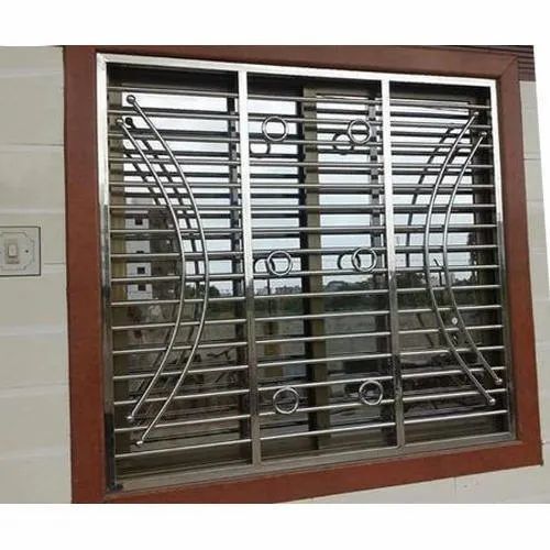 Stainless Steel Window Grills - Arm Length: .