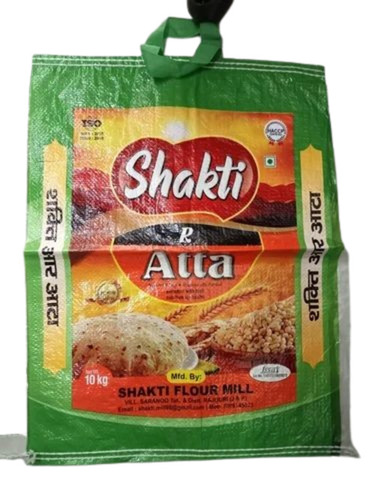 Wheat Flour Packaging Bag - Polypropylene Material, 50-60 kg Storage Capacity, Multi-Color Printed Design | Ideal for Bulk Flour Storage
