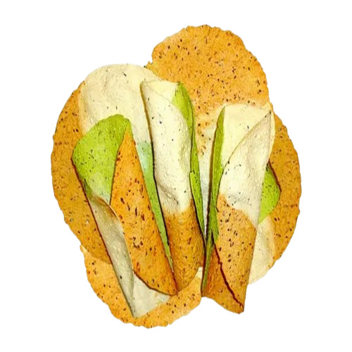 Yellow Tasty Papad - 7 Inch Round, Solid Dal Papad | Salty Flavor, Ideal for Adults, Children & Old-Aged, Delicious Taste, 400 Grams