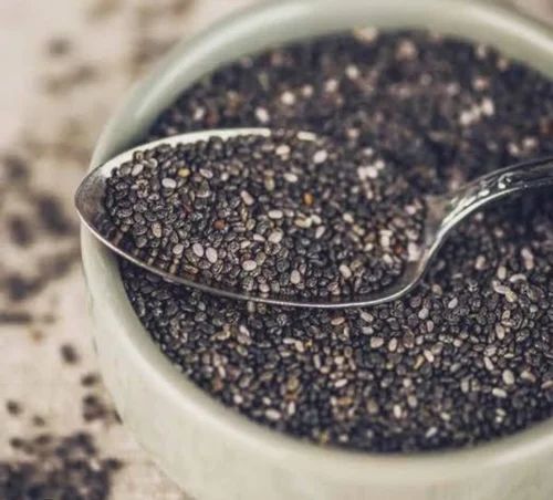 Chia Seeds - Organic Natural Black Seeds | 1 Kilogram, 100% Purity, Good Packaging Type, Shelf Life: 12 Months