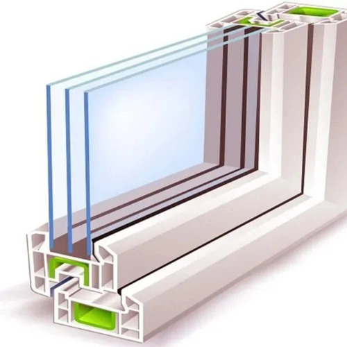 Glass Double Glazing - Color: White