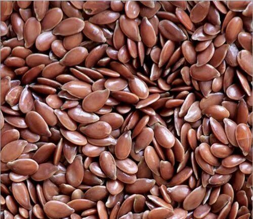 Linum Usitatissimum Flax Seed - 1 Kilogram Packet | 100% Organic, Natural Quality, Brown Color, 12 Months Shelf Life