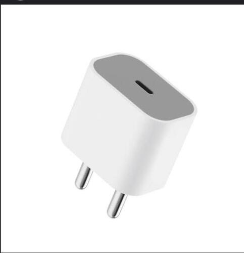 Mobile Adapter - Plastic Body, Compact Design, White Color | Fast Charging, Universal Compatibility, Durable Build, Overload Protection, Energy Efficient, Lightweight, Travel-Friendly, Stable Voltage