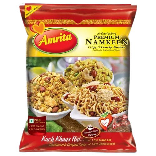 Namkeen Packaging Pouch - Plastic, Multi Color Print | Perfectly Designed For Versatile Snack Packaging, Durable and Eye-Catching