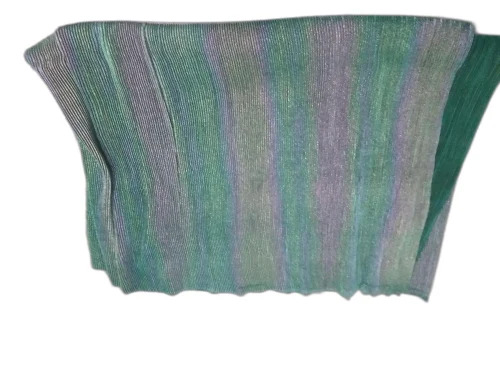 Rainbow Pleated Georgette Fabric - Washable, Shrink Resistant | Various Colors, Plain Texture, Ideal for Textile Industry