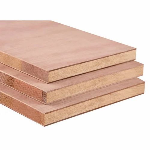 Rectangular Block Board - 15-20 mm Thick Hardwood , Solid Core Structure, Matte Finish, Termite Proof, Customizable Size for Indoor Furniture