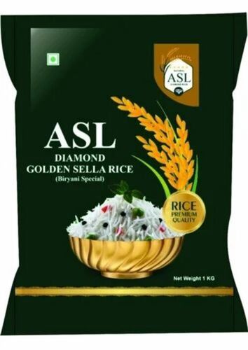 Rice Packaging Pouch - LDPE Material, Multi Color, Printed Design | Durable Plastic for Enhanced Protection and Storage