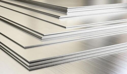 Stainless Steel Plates - Rectangular, Silver Color, Grade A | Durable, Fine Finished, Very Good Condition, Polished Surface, Industrial Application