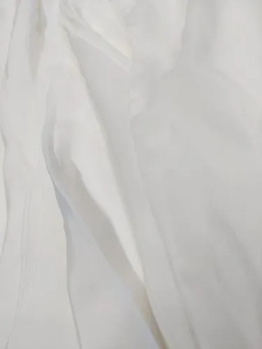 White Plain French Crepe Fabric - Washable, Shrink Resistant | Ideal for Textile Industry Applications, Soft Texture, Versatile Use