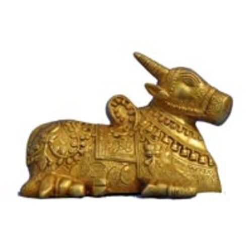 Brass Cow Statue - Polished Brass, Multisizes, Gold | Dust Proof, Heat Resistant, Classical Design