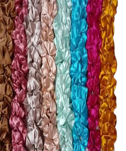 Fancy Plain Scrunchies - Satin Material, Sizes M, L, XL | Multicolor Hair Accessory for Women, Plain Pattern, Ideal for Personal Use