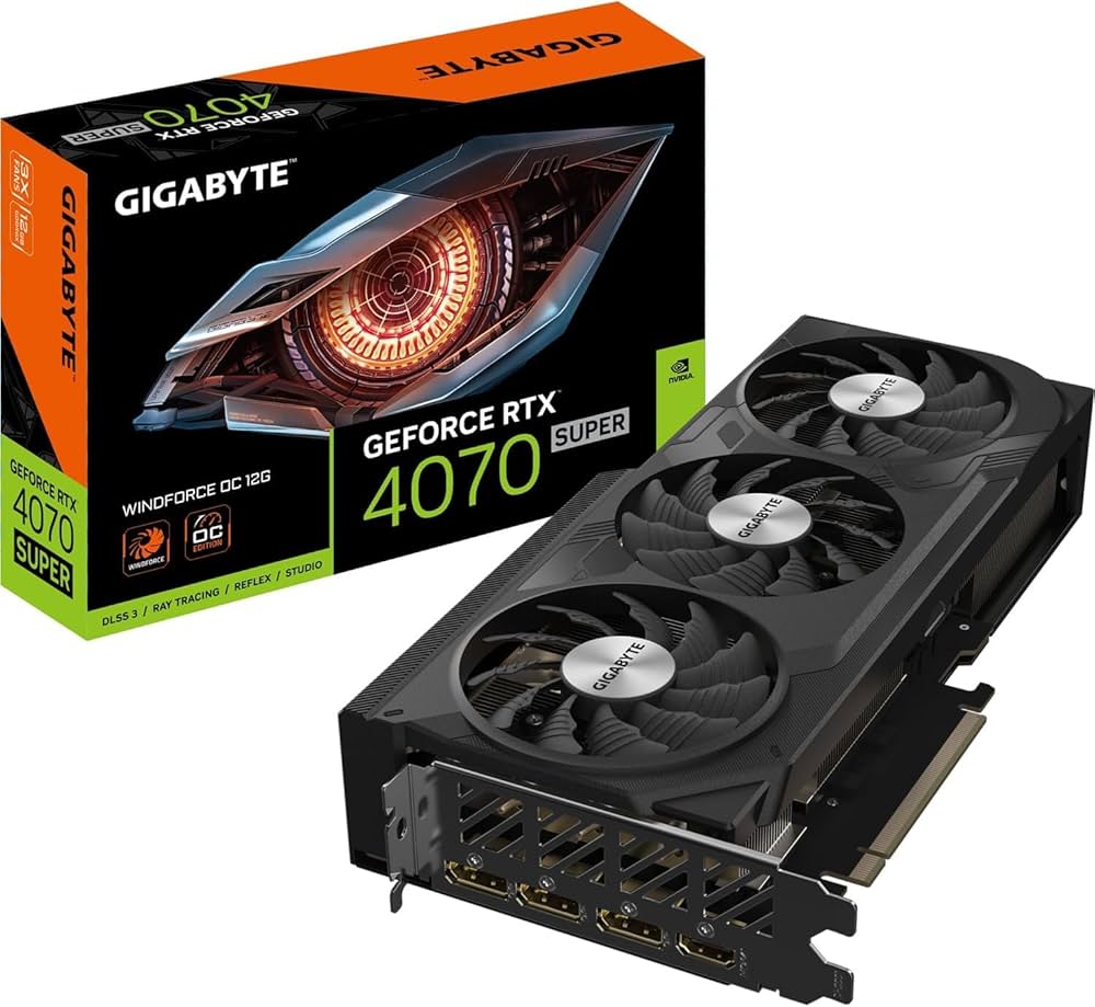 Gigabyte Geforce Rtx 4070 Super Windforce Oc 12G Graphics Card - Color: Black