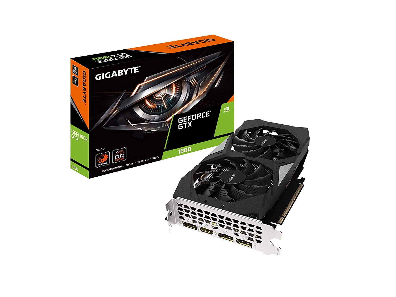 Gigabyte Gtx 1660 6Gb Gaming Graphics Card - Color: Black