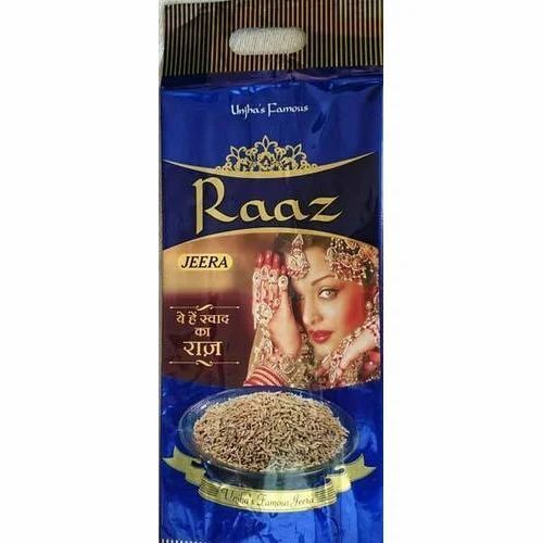 Jeera Packaging Pouch - Plastic Material, Multi Color, Printed Design | Laminated, Moisture Proof Features