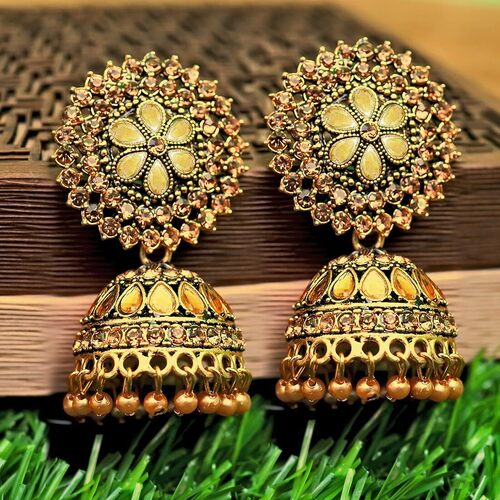 Jhumka Earrings - Cuff Links Type: Bolo Ties