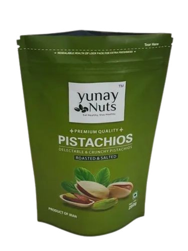 Pistachios Packaging Pouch - Plastic Material | Printed Design for Enhanced Visual Appeal and Quality Preservation